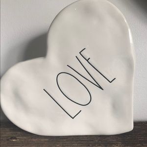 Rae Dunn Heart Shaped “Love” Plaque